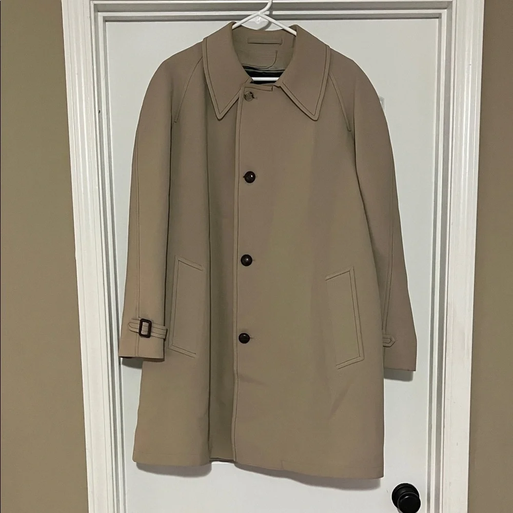 London Fog Men's Beige Trench Coat - Picture 2 of 7